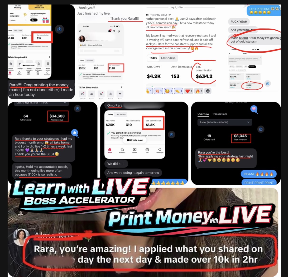 Real seller and creator wins with LIVE Boss Accelerator